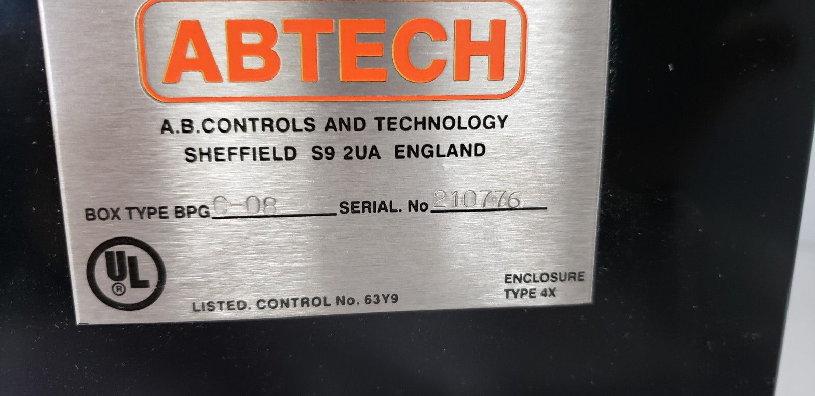 ABTECH BPGC-08 ENCLOSURE, TYPE 4X ENCLOSURE, 6″ x 6″ x 3-1/2″, NIB