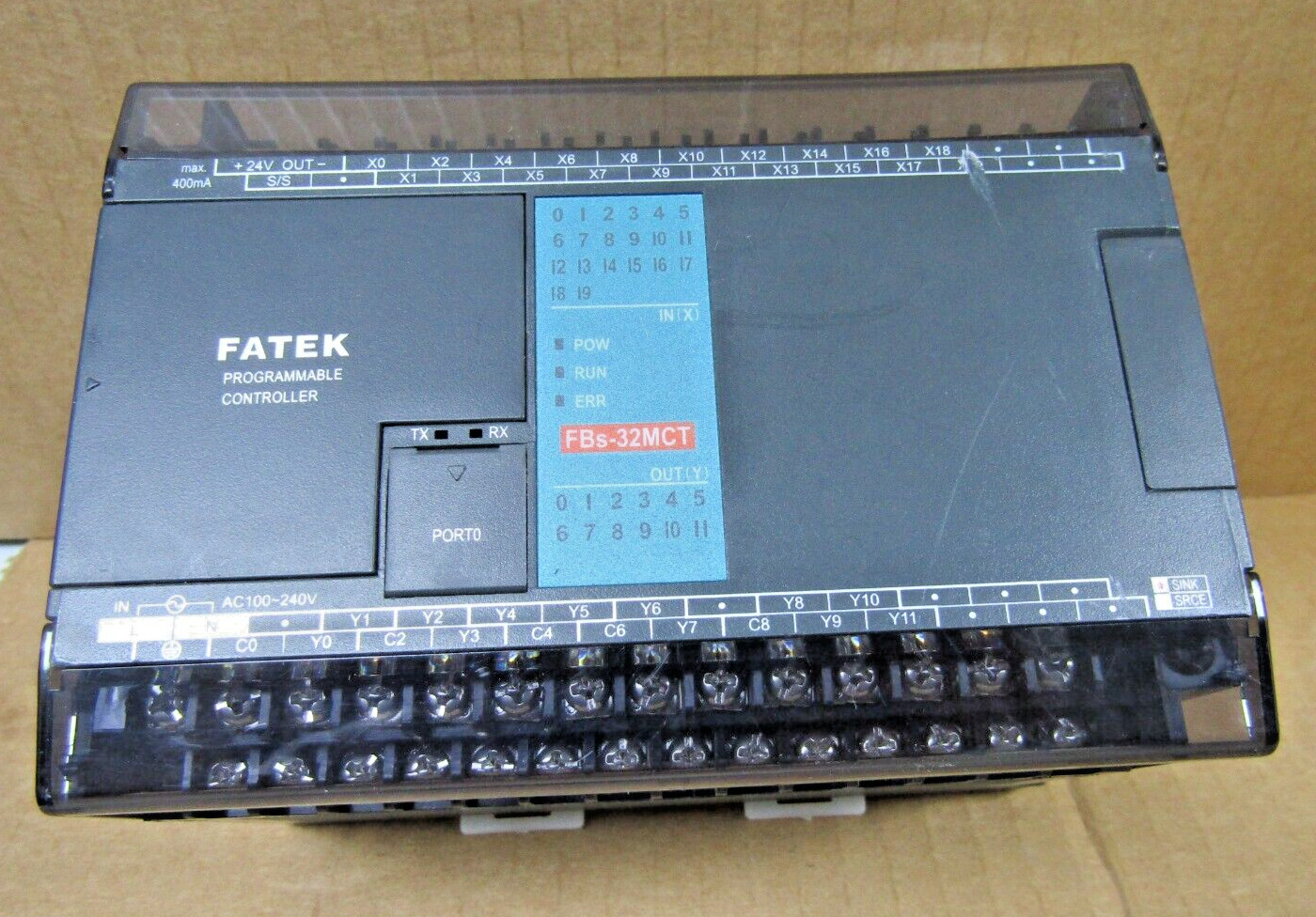 🔥 FATEK FBs-32MCT PROGRAMMABLE CONTROLLER 100-240 VAC 30 VA