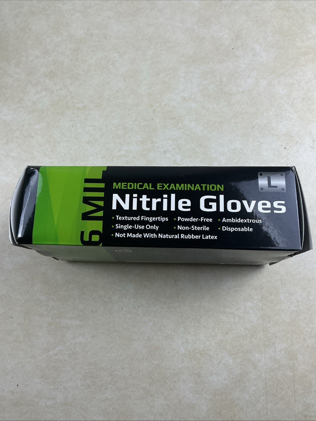 Inspire Black Nitrile Gloves HEAVY DUTY 6 Mil Nitrile Chemical Resistant Medi…
