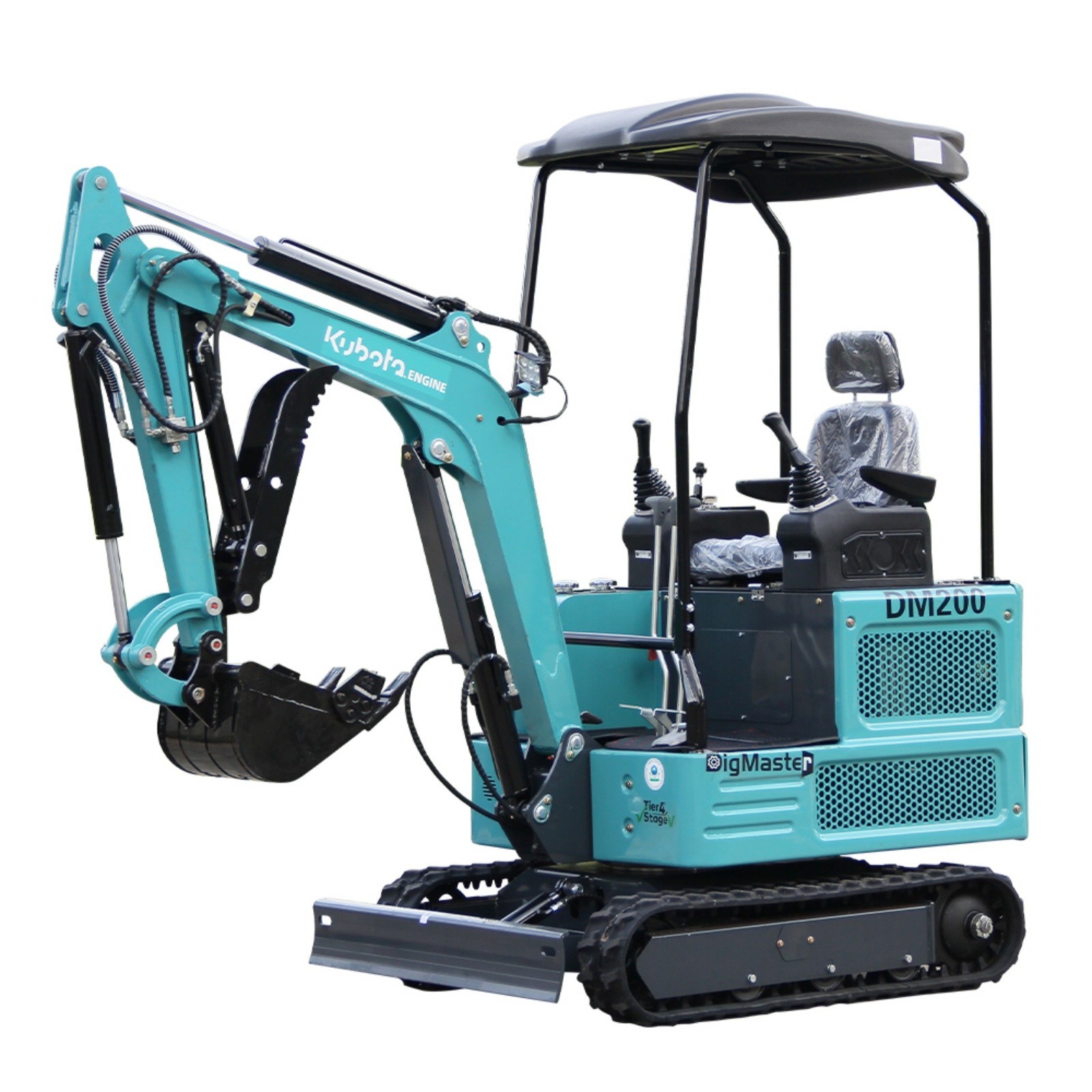 1.8 Ton Mini Excavator Kubota Diesel 4000 lbs Crawler Pilot Digger Free Shipping
