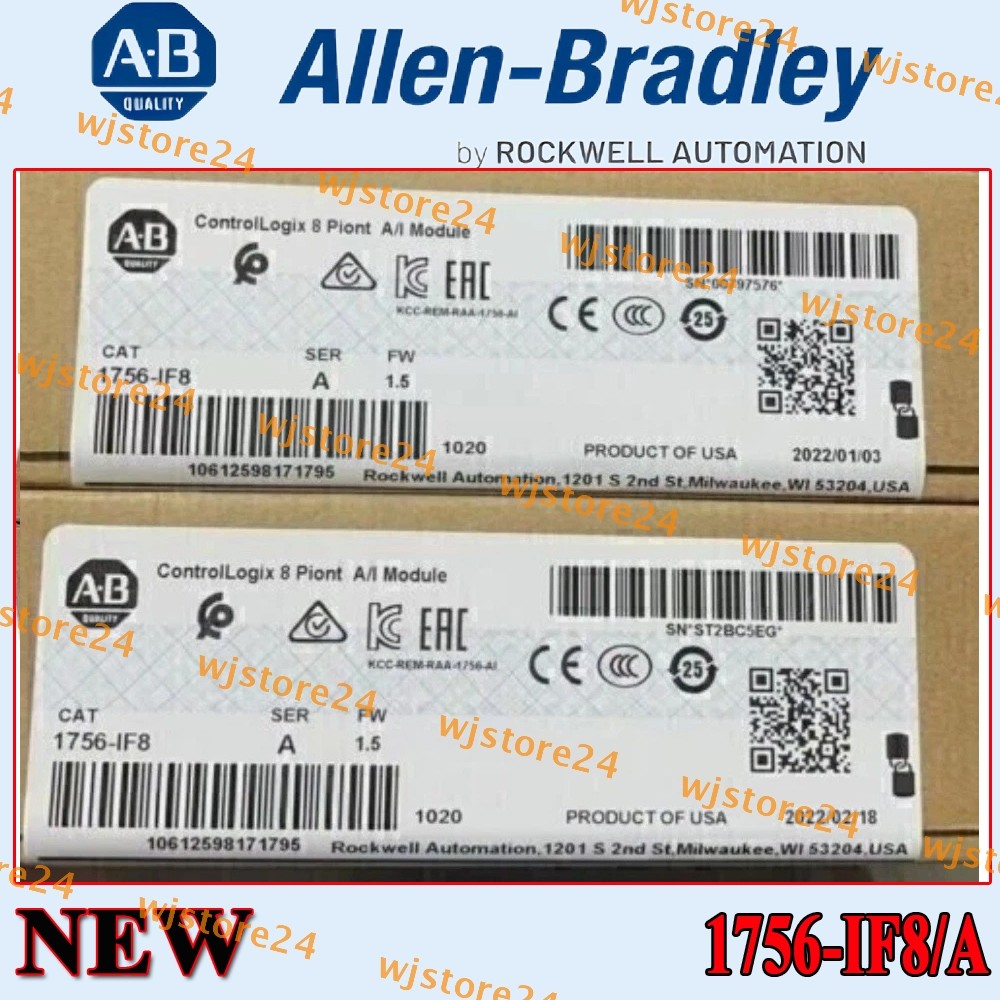 New Factory Sealed for AB 1756-IF8 SER A Controllogix 8 Point A/I Module 1756IF8
