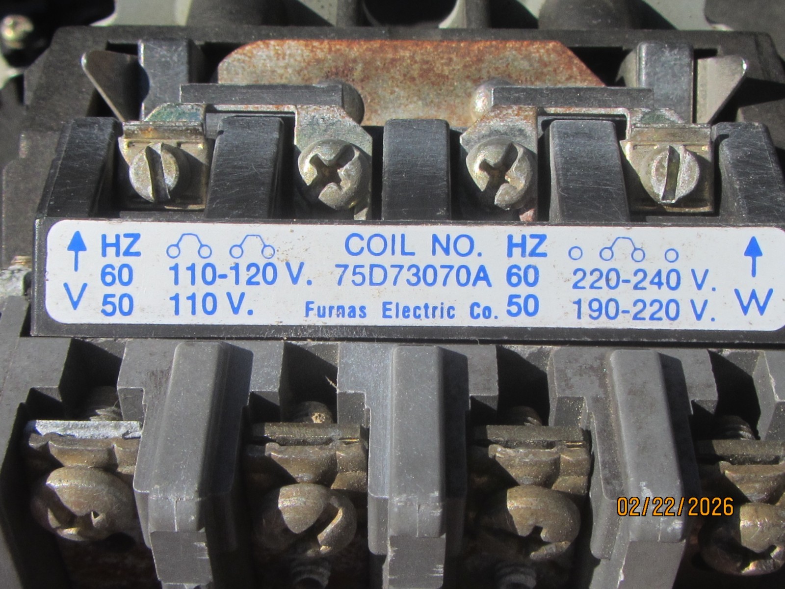 Furnas NEMA 1 starter #14DP32A w 120/240V coil. Refurbished, nice, ready to run.