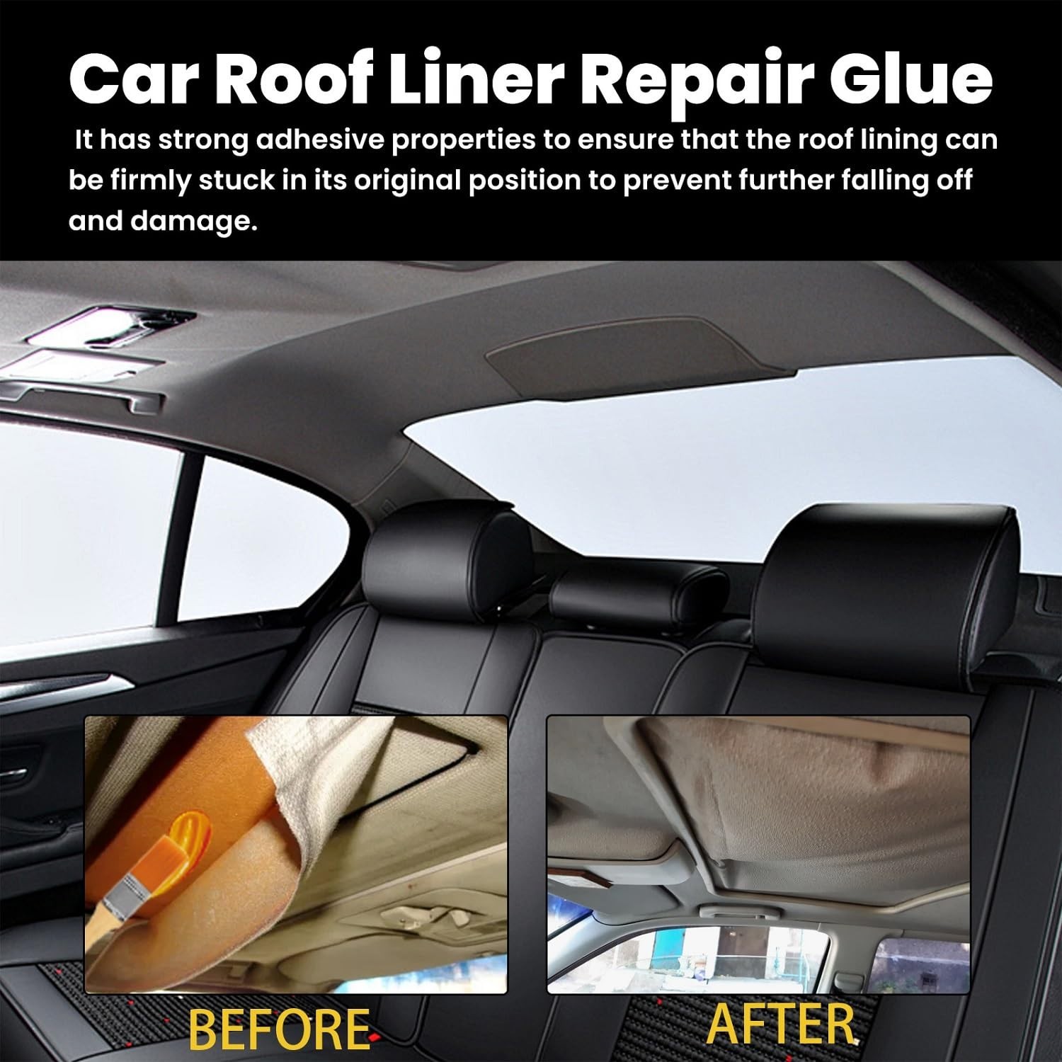 2X Car Headliner Repair Glue Upholstery Adhesive for Automotive Interior 200ML