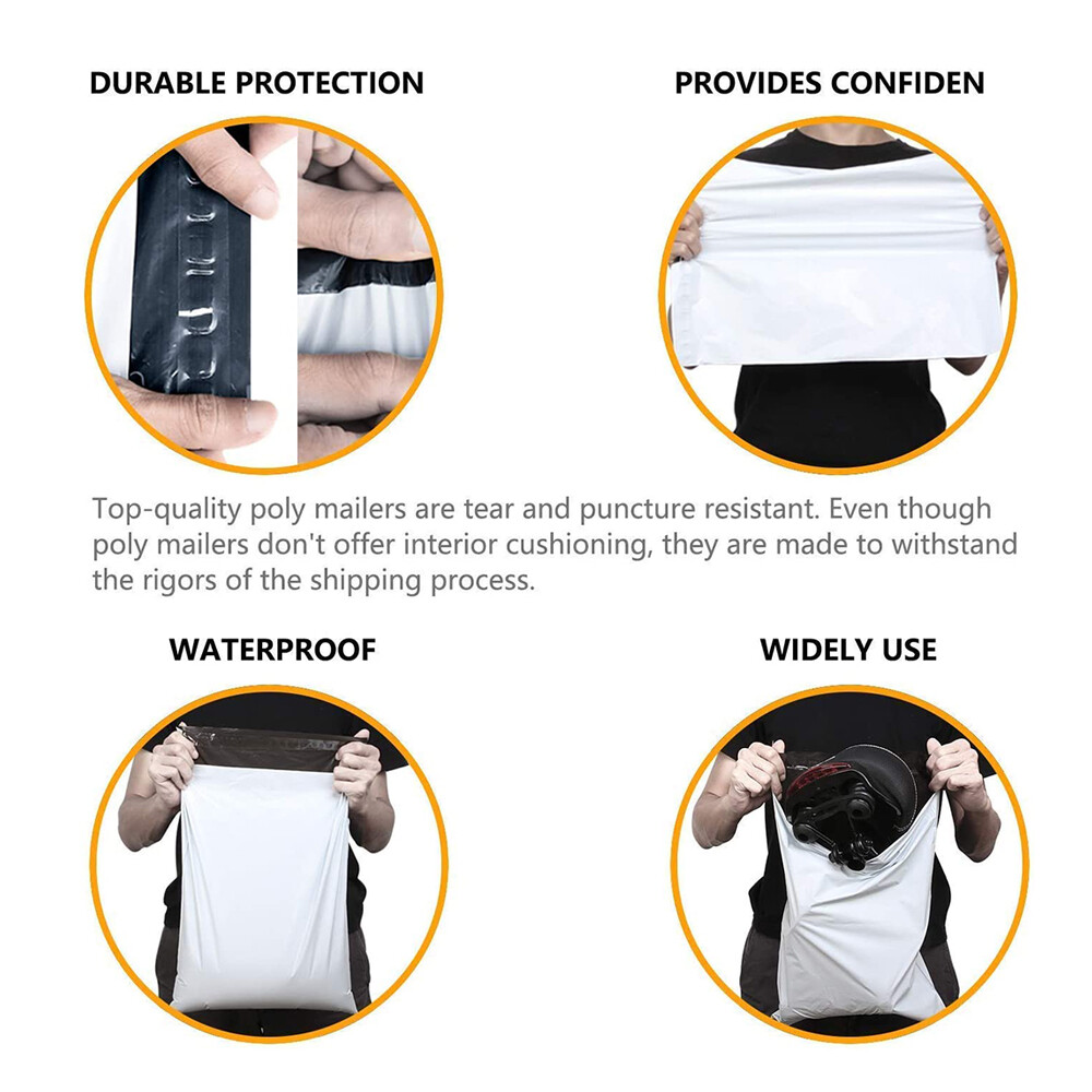 Any Size Poly Mailer Self Sealing Shipping Envelopes Mailing Bags Plastic 2.5Mil
