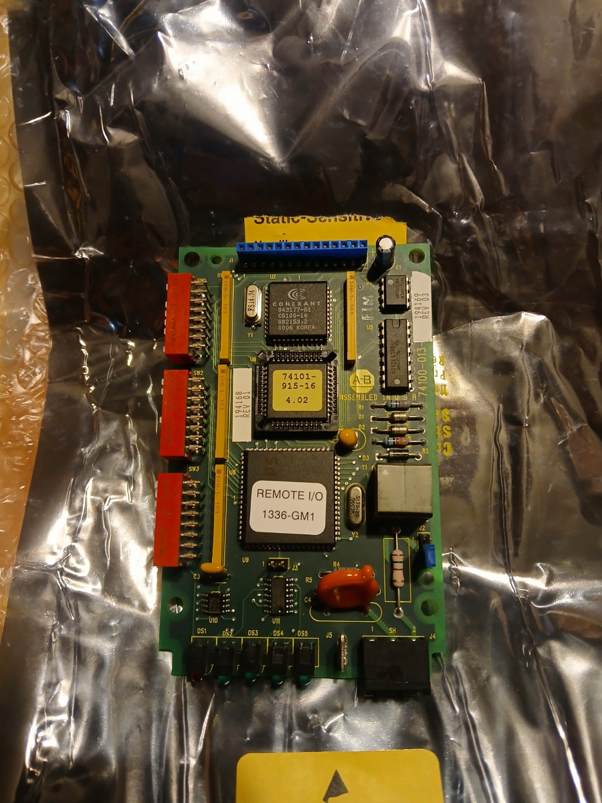 Rockwell Automation/ALLEN BRADLEY 1336-GM1 SER C REMOTE I/O COMMUNICATION MODULE