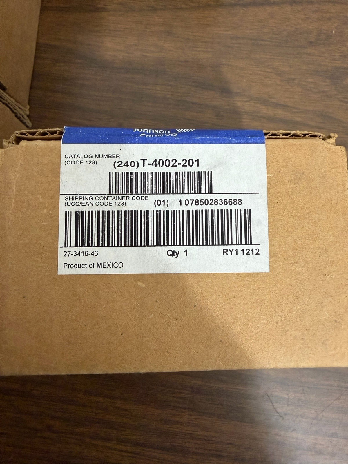 Johnson Controls T-4002-201 Thermostat, Single Temperature, Heating (PRICE FOR 1