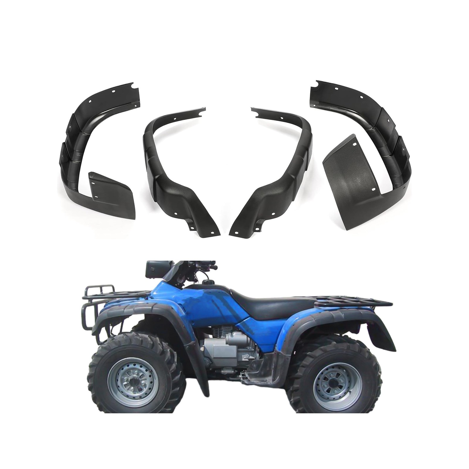 Kojem Front & Rear Mud Guard Fender Compatible with 1995-2004 TRX400 TRX450 F…