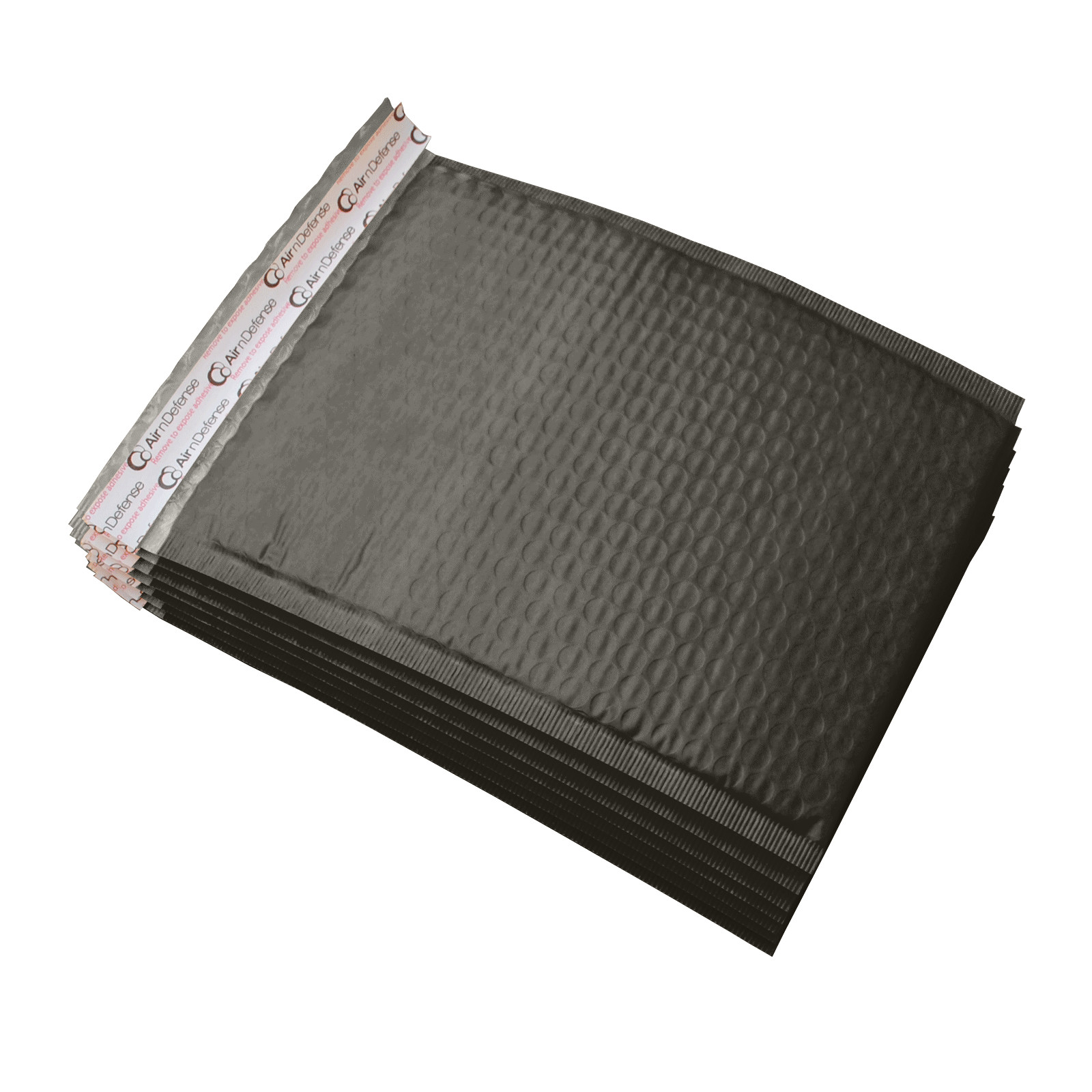 AirnDefense #000 4×8″ Black Poly Padded Envelopes Shipping Bubble Mailers