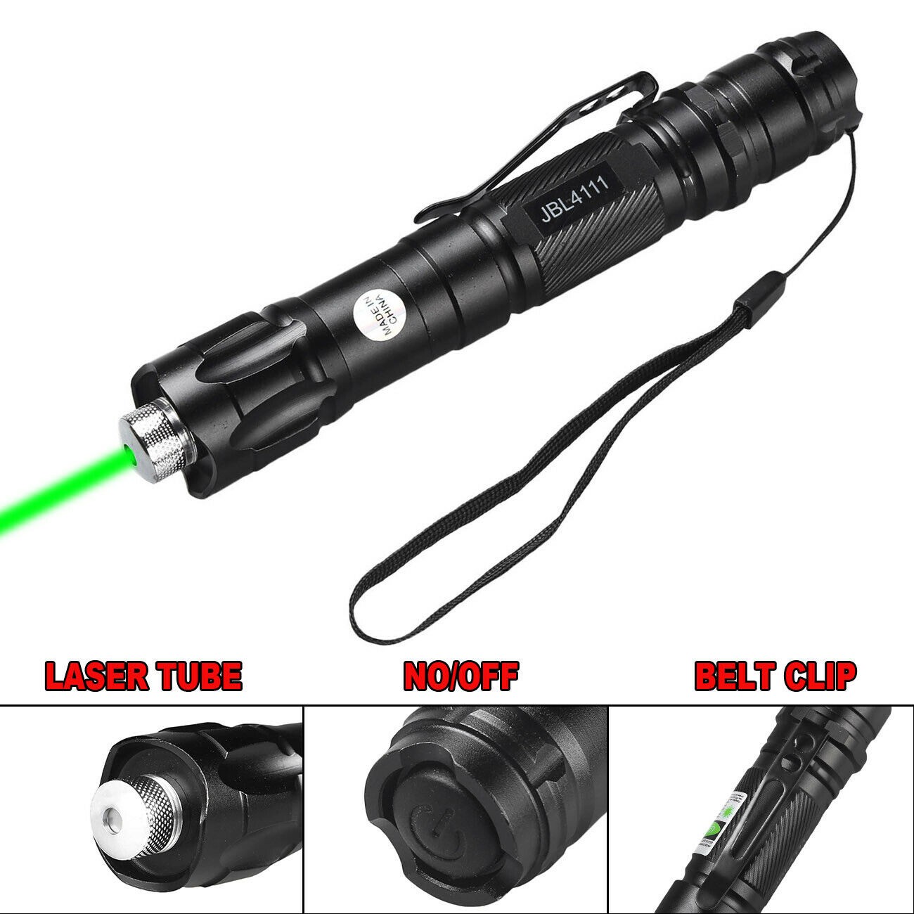 532nm Green Laser Pointer Pen 2mW Visible Star Beam Green Light Lazer Pet USA