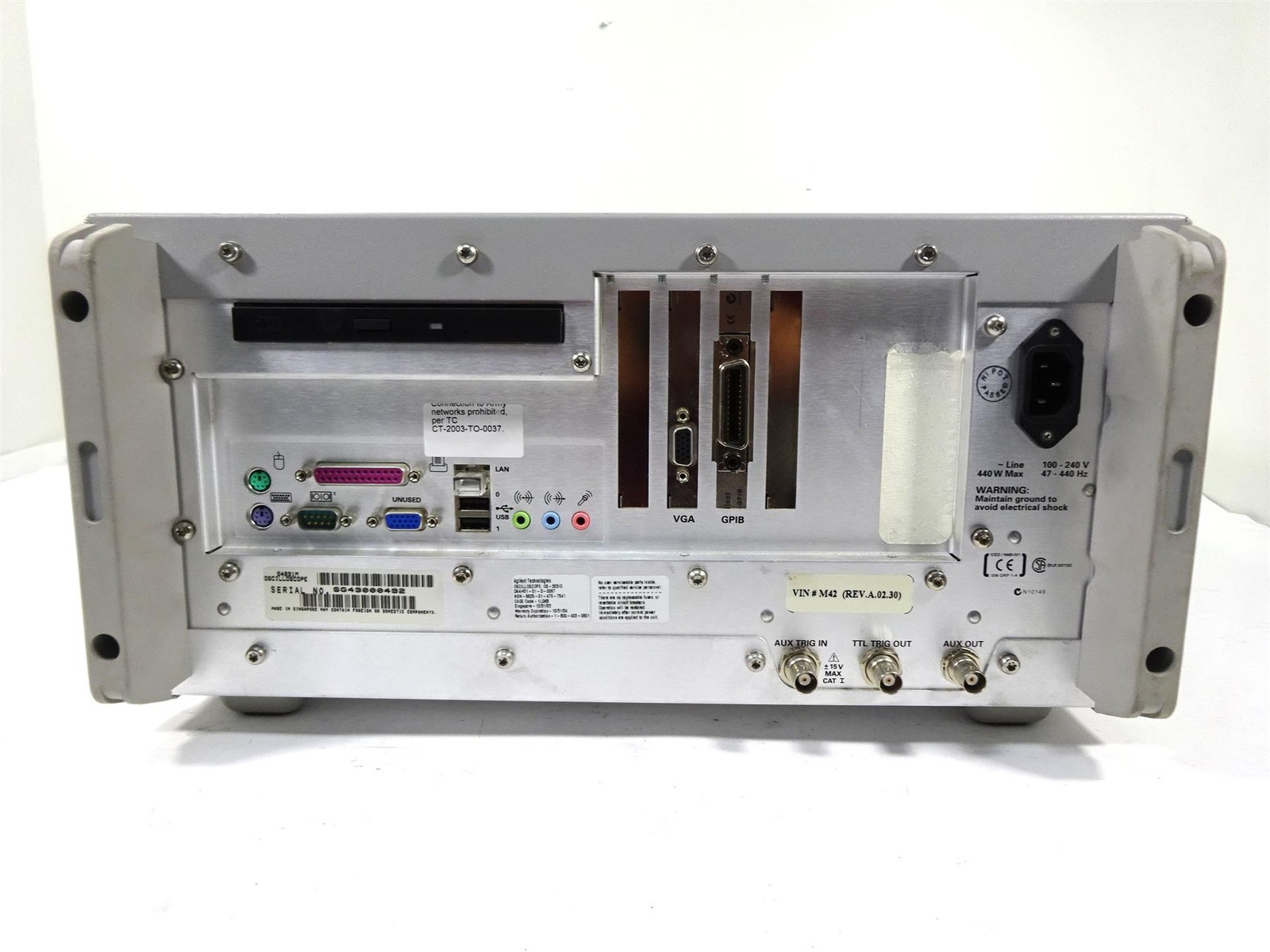 Agilent 54831M Infiniium Oscilloscope 600 MHz 4 GS/a – No Power – AS IS