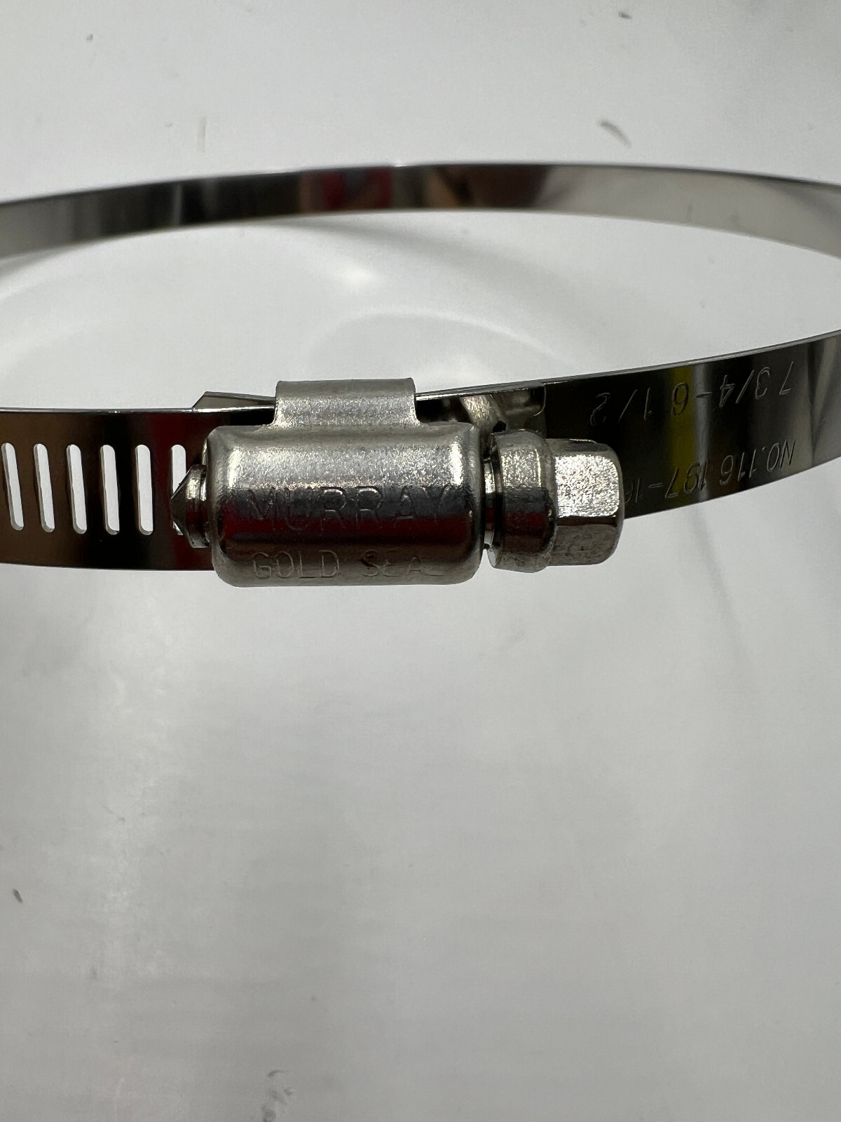 (QTY 15) Murray 116 Stainless Steel Hose Clamps 7-3/4″ – 6-1/2″, 197mm – 165mm