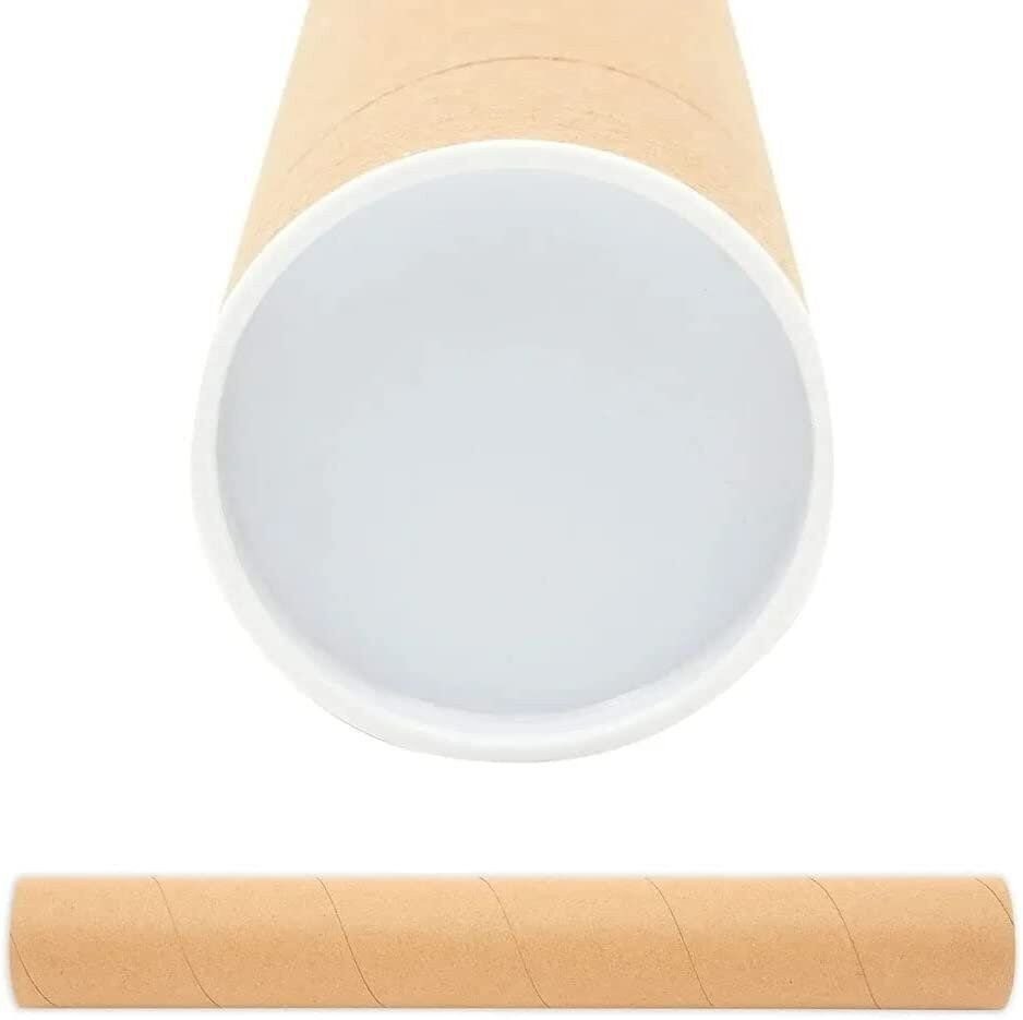 50 – 2″ x 26″ Round Cardboard Shipping Mailing Tube Tubes With End Caps