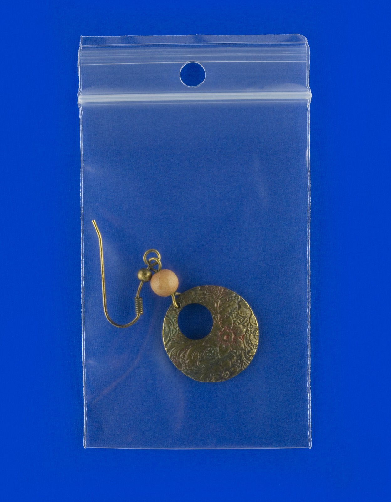 3″x4″ Hang Hole Zip Top Lock Seal Reclosable Poly Bags Zipper Baggies 4Mil