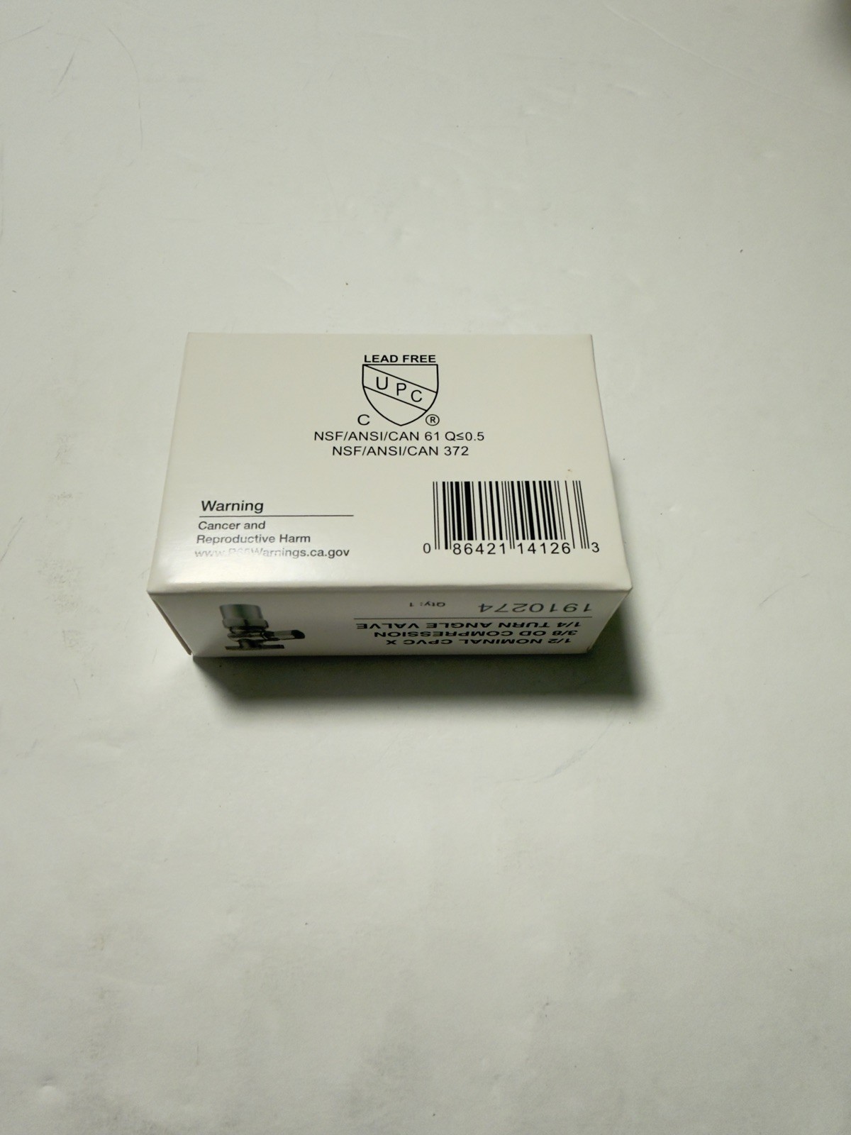 Pack of 10PCS 1/4 Turn Angle Stop Valve Compression 3/8″ OD x 1/2″ CPVC