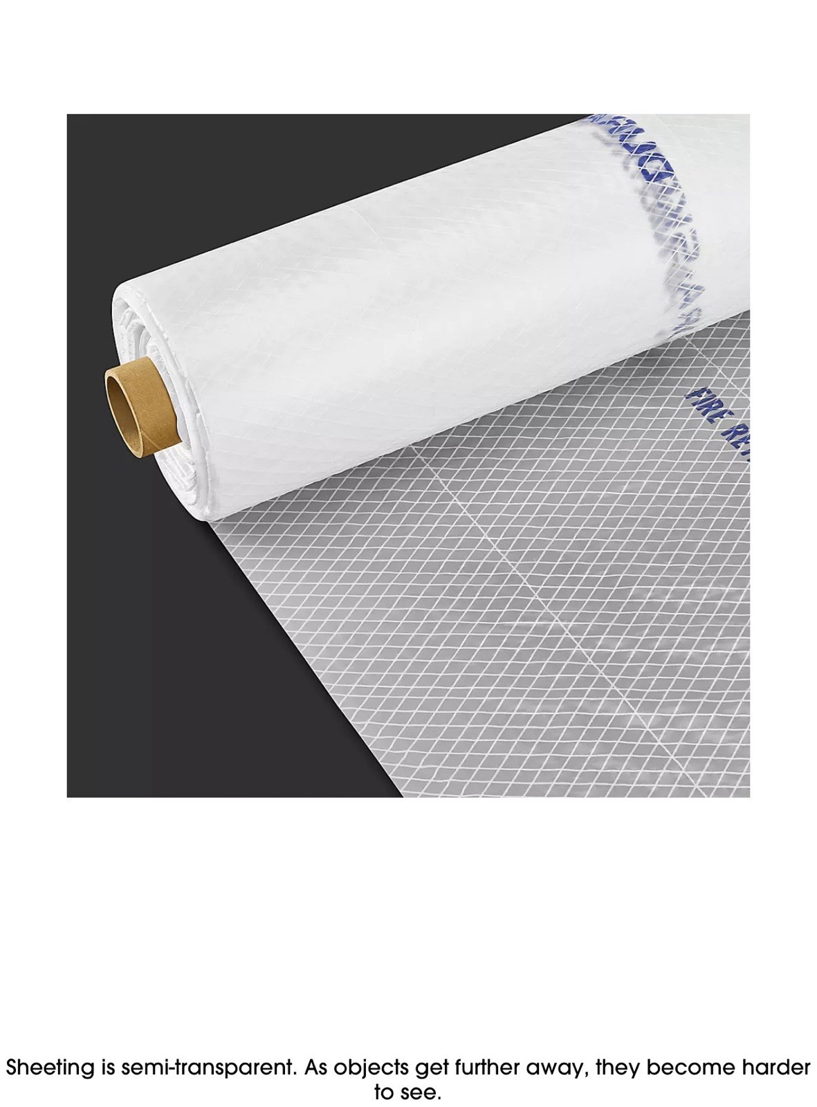 6 Mil Reinforced Fire Retardant 12’x100’ Plastic Roll