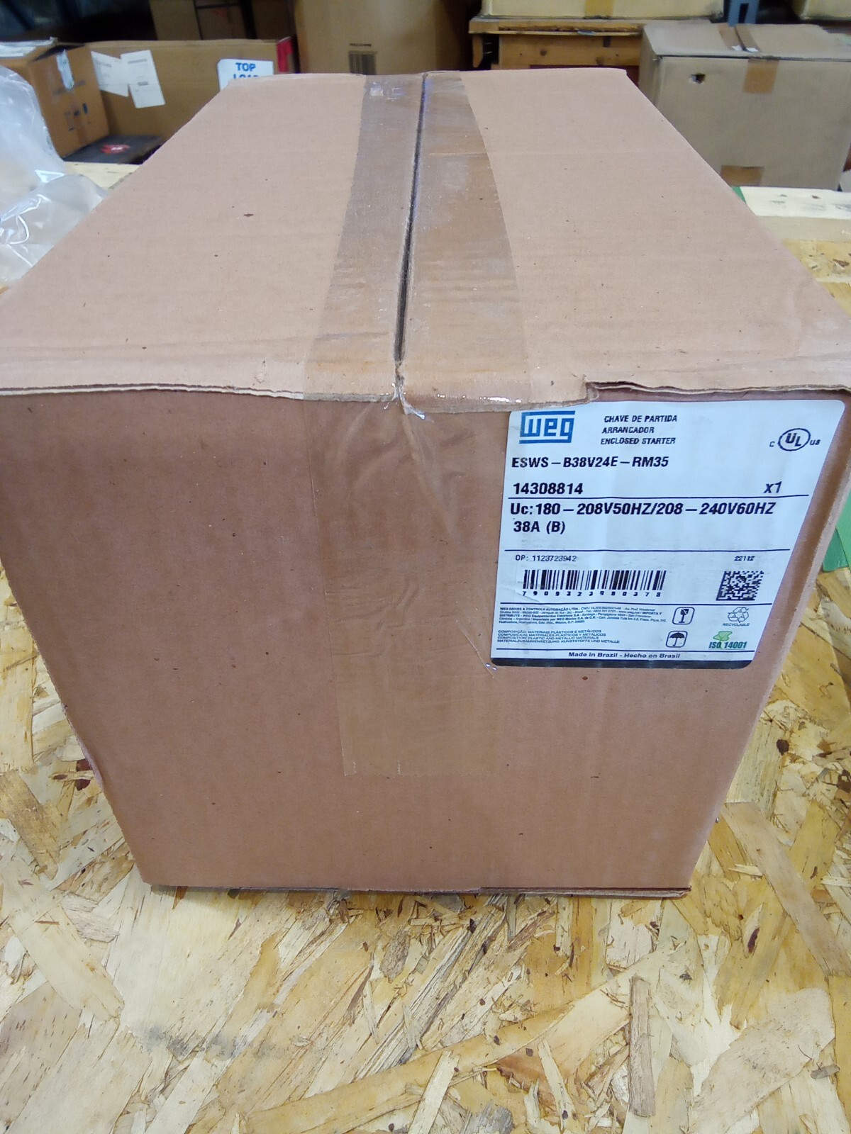 WEG ESWS-B38V24E-RM35 Enclosed Starter 208-240V Coil Reset Only 25-40A