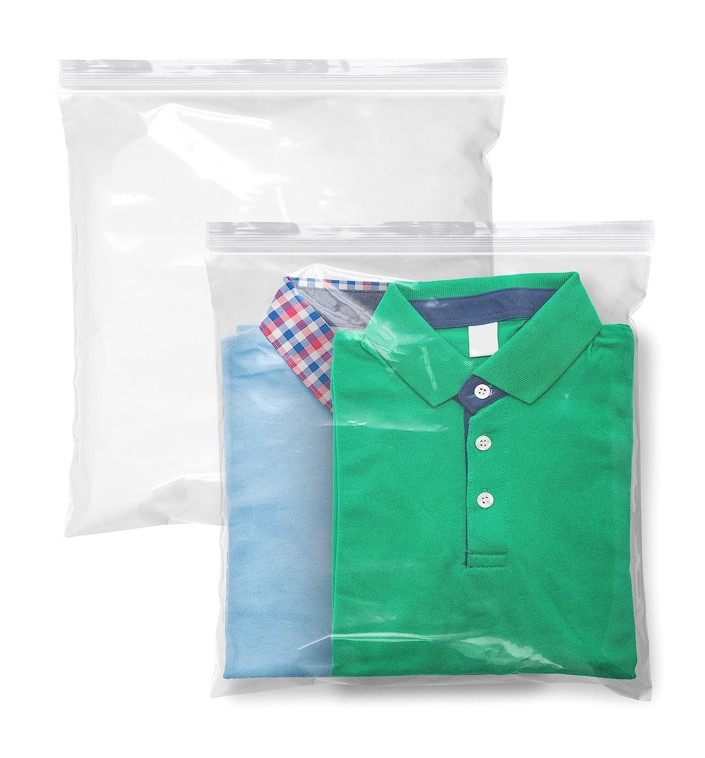 250 Zip Lock Bags Clear 14 x 14 Heavy Duty Seal Top