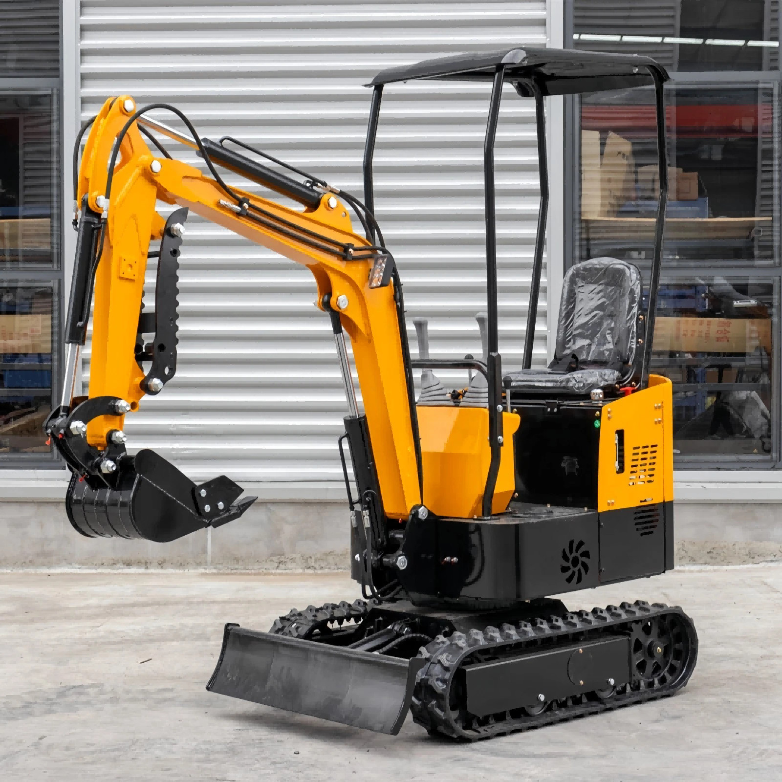 🔥FREE SHIP 1 Ton Mini Excavator 13.5HP Mini Digger Rato 13.5HP EAP Gas Engine