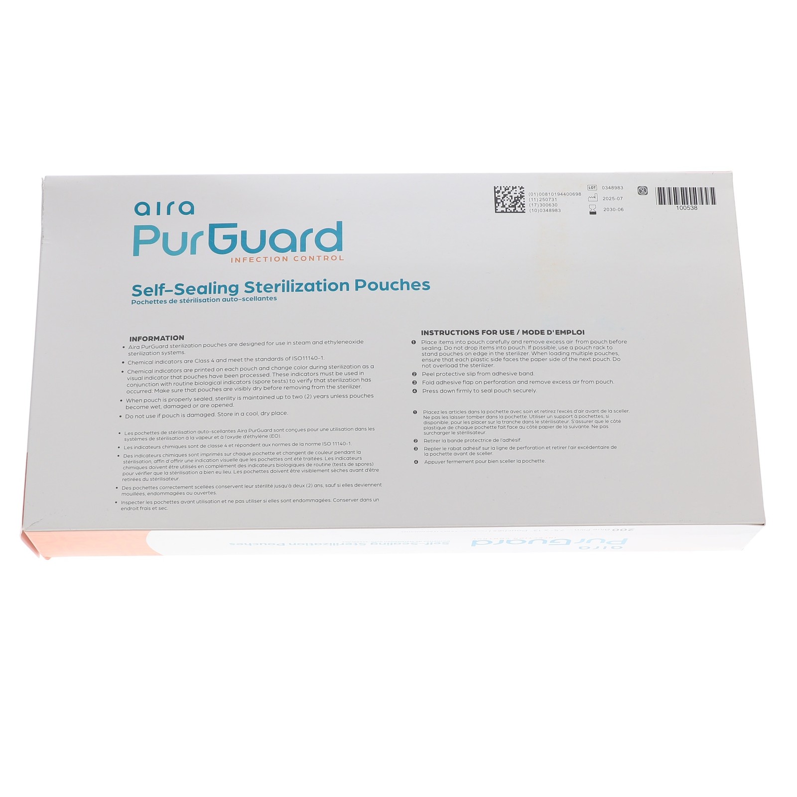 House Brand Dentistry 100538 Sterilization Pouches 7.5″ X 13″ Blue Film 200/Pk