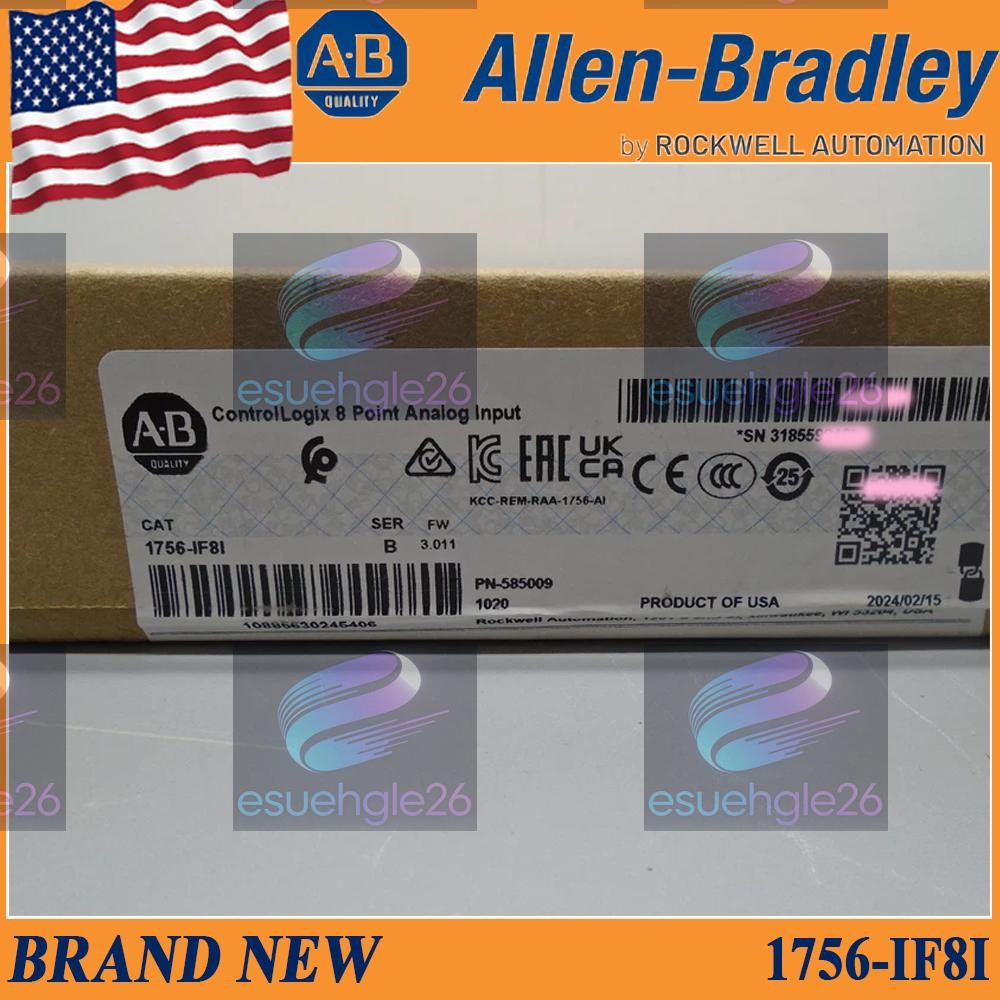 New Factory Sealed AB 1756-IF8I SER B ControlLogix 8 Point Analog Input Module