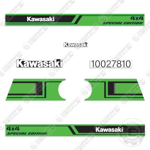 Fits Kawasaki Mule 4010 4×4 Special Edition Decal Kit – 7 YEAR OUTDOOR 3M VINYL!