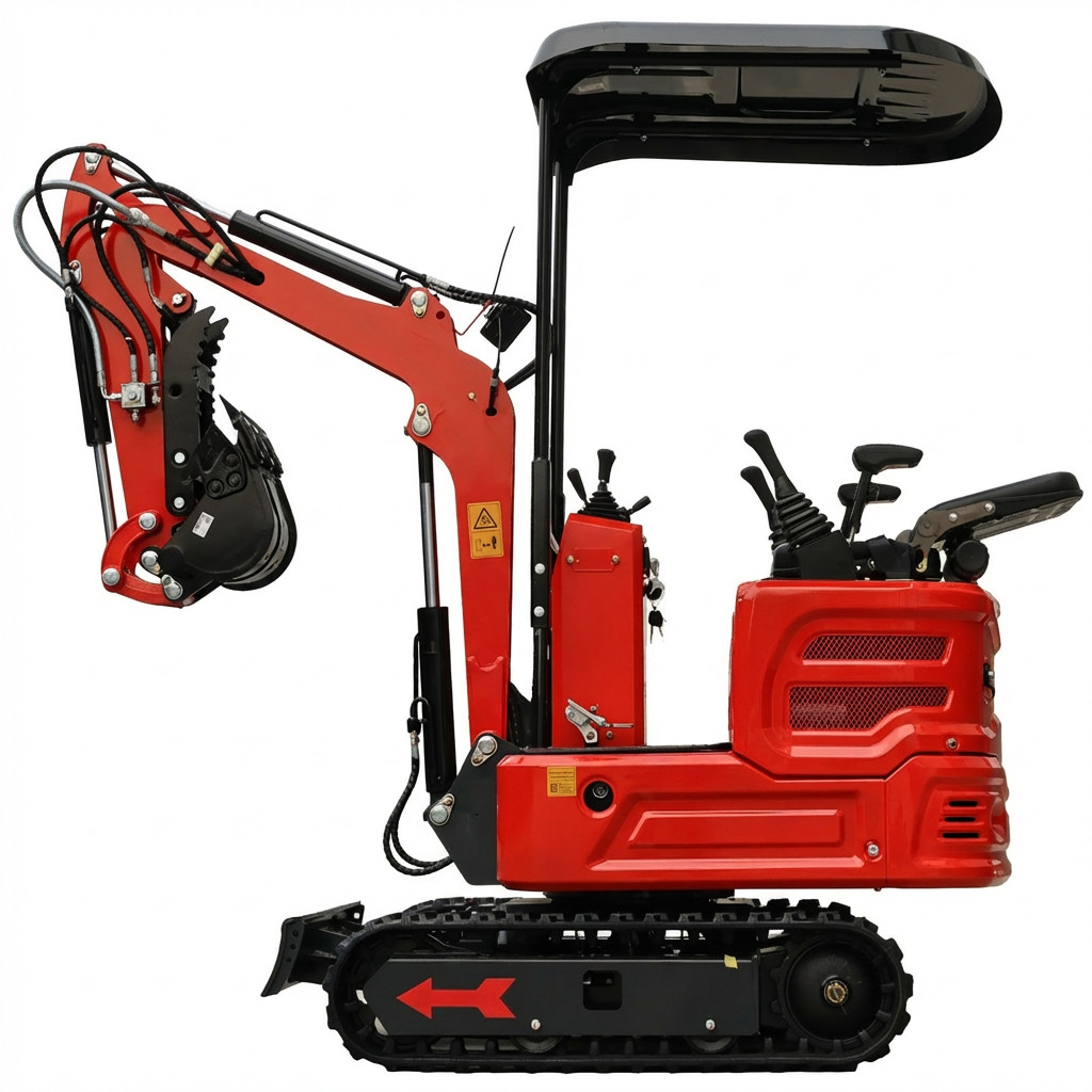 FREE SHIP 1.4Ton Diesel Mini Excavator Kubota Crawler Hydraulic Thumb Digger USA