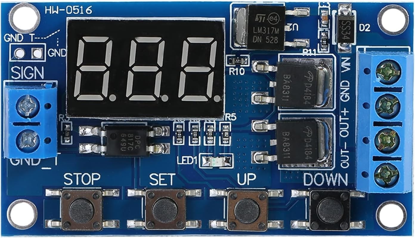 DC 5V-36V Timer Module Relay Switch with LED Display – High Performance