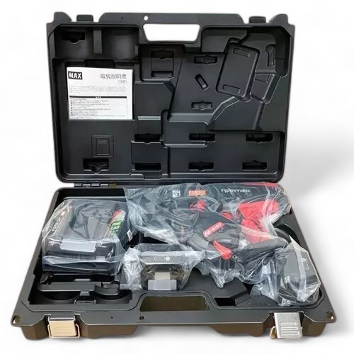 MAX RB-610T-B2C TwinTier Cordless Rebar Tie Wire Machine Batteries 100V only