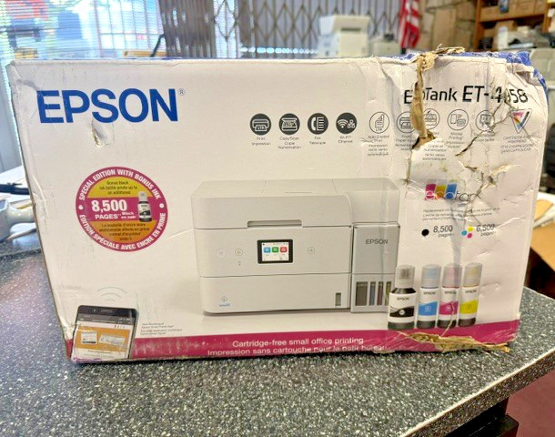 Epson ET-4958 EcoTank Wireless All-in-One Color Supertank Printer, C11CL40203
