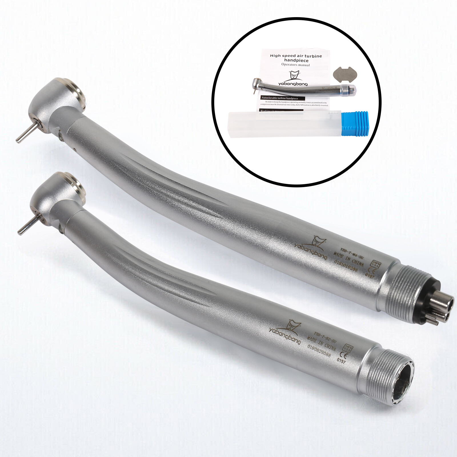 Pieza de mano LED turbina alta velocidad fibra óptica dental estilo NSK 2/4 Hole