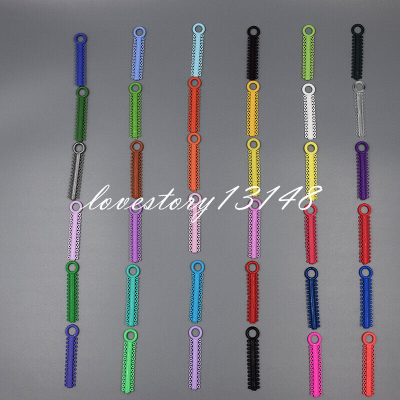 1040Pcs Dental Orthodontic Elastic Braces Rubber Ligature Ties 37Color to Choose