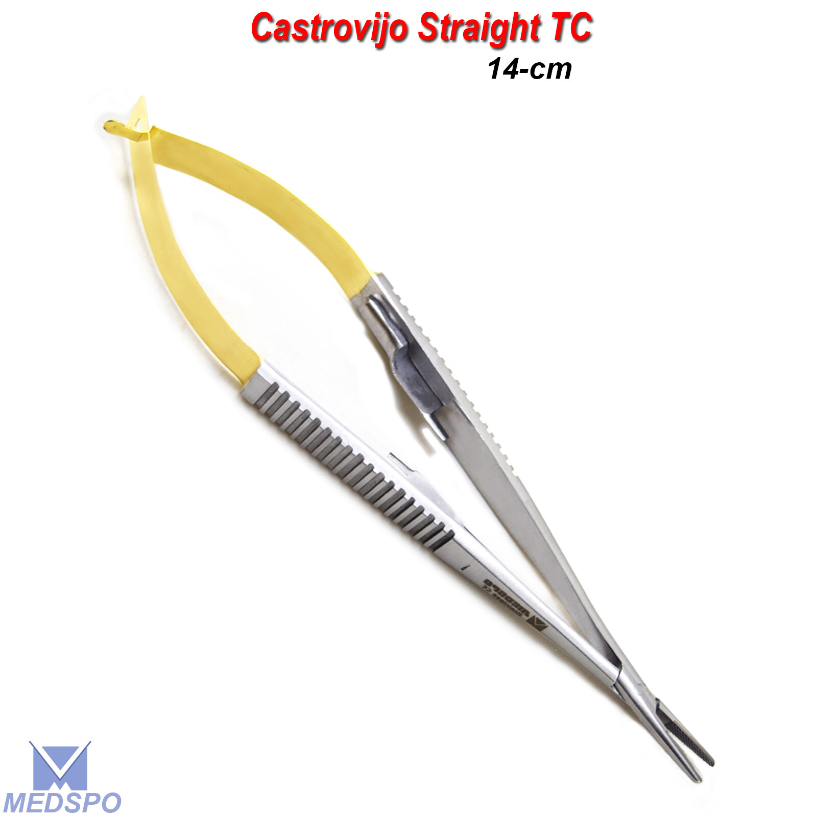 5-PCS Micro Dental Straight Castroviejo Needle Holder TC Surgical Instrument CE