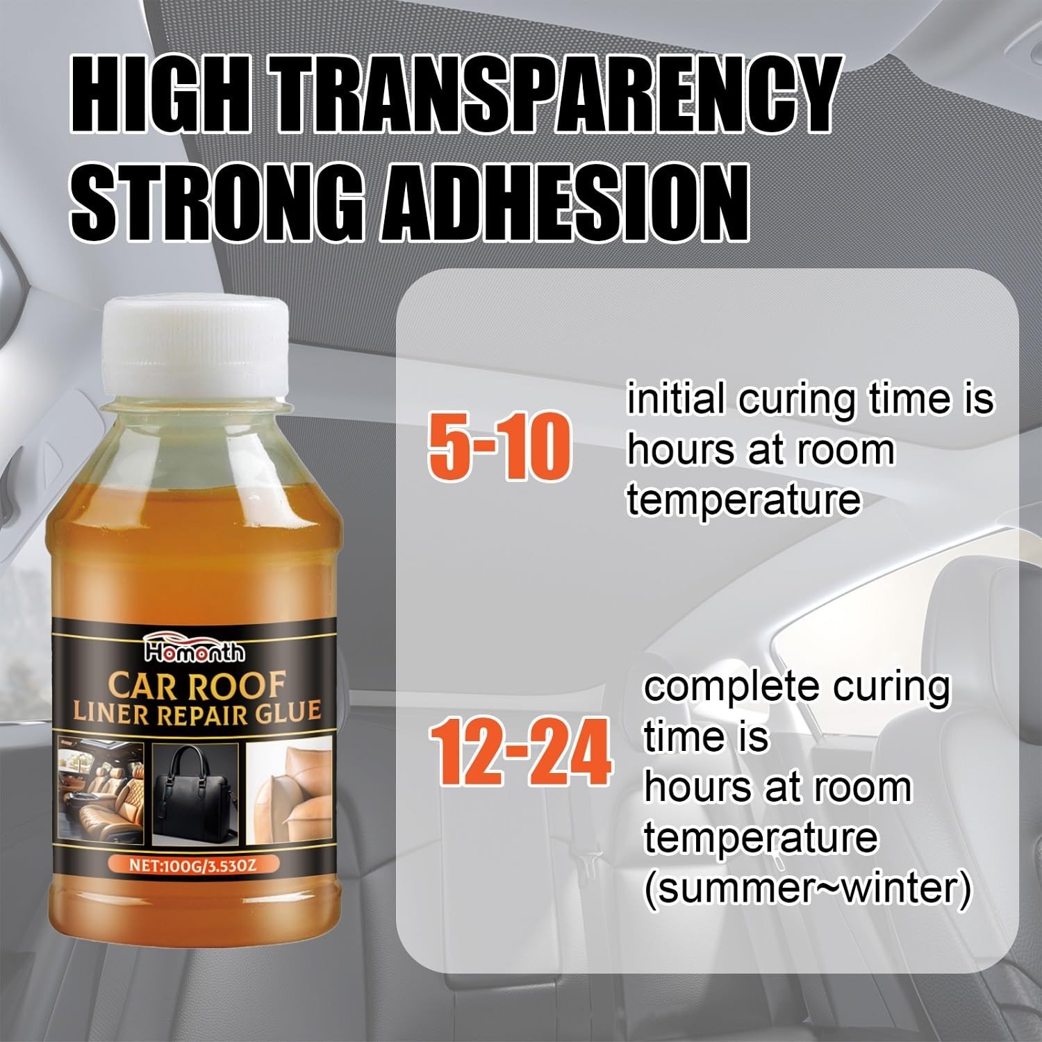 2X Car Headliner Repair Glue Upholstery Adhesive for Automotive Interior 200ML
