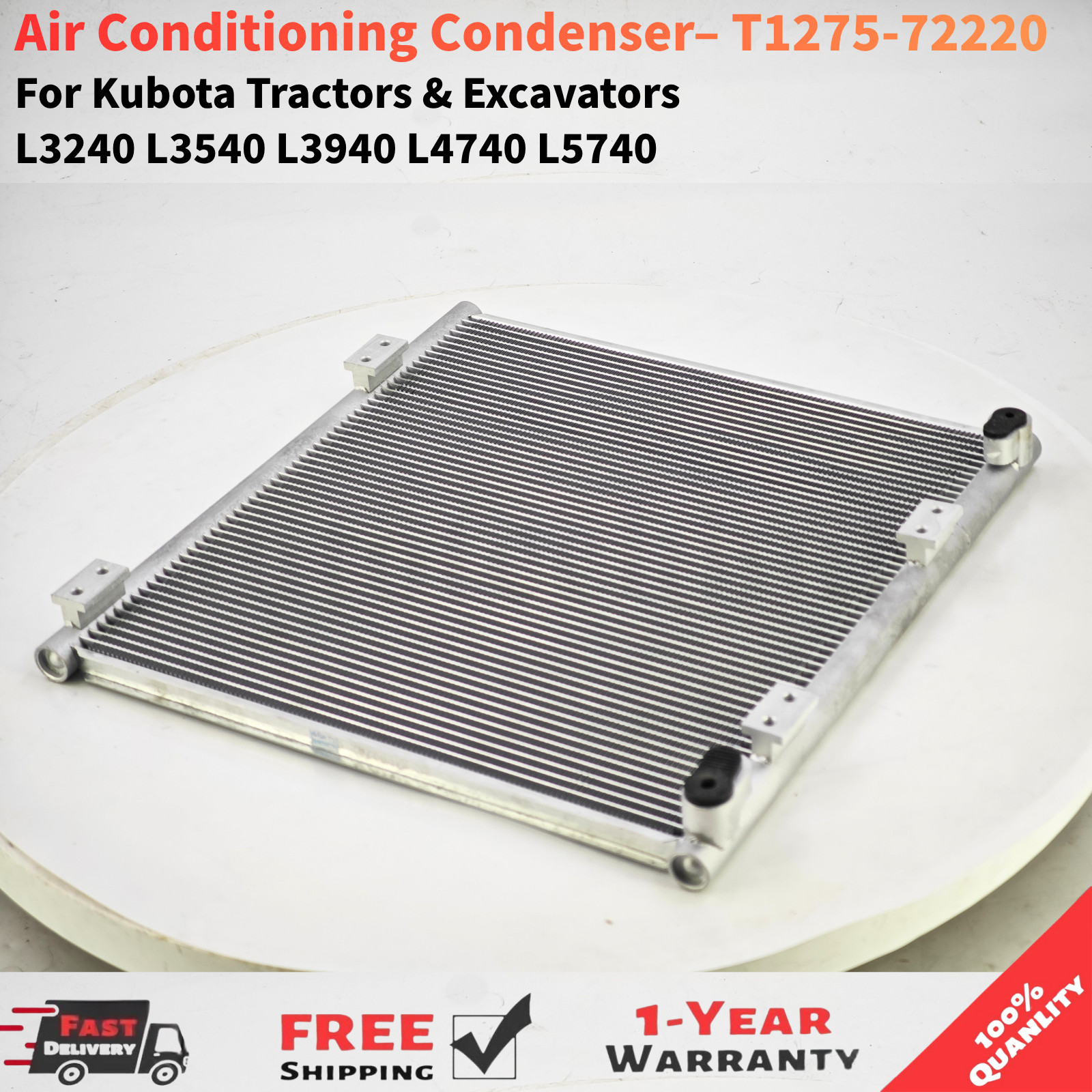 Air Conditioning Condenser T1275-72220 For Kubota L3240 L3540 L3940 L4740 L5740