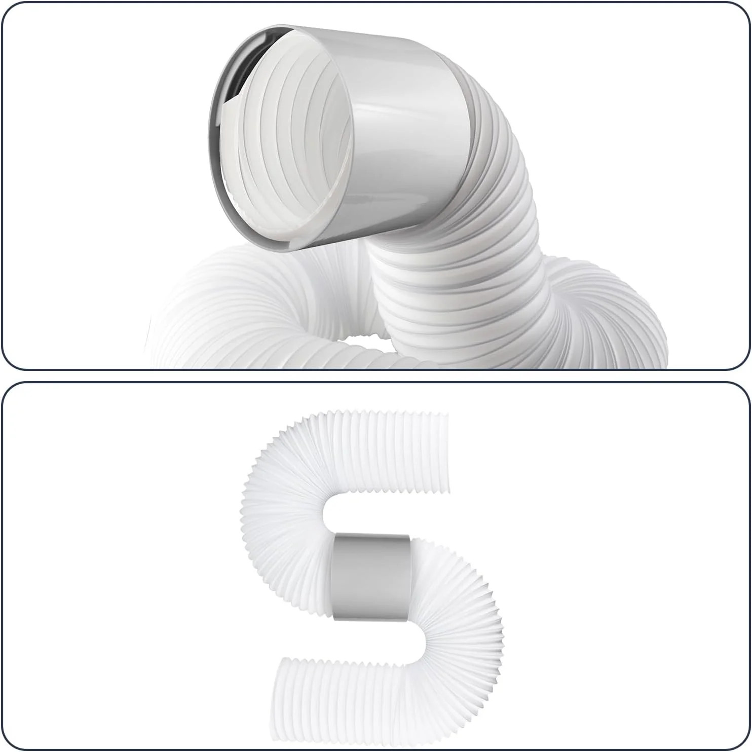 5.9 Inch Portable Air Conditioner Hose Extention Coupler, Universal Air Conditio