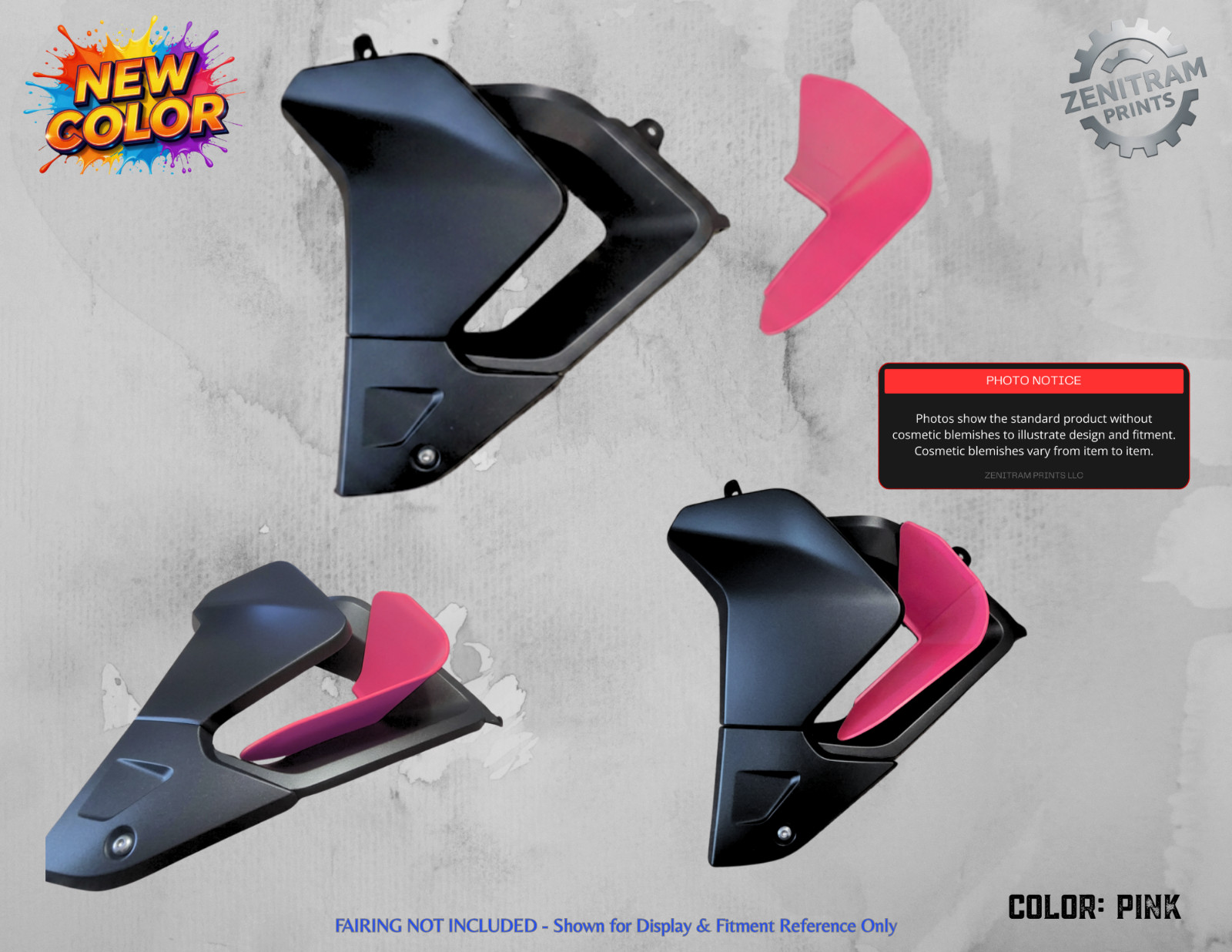 Stripe Series Air Deflectors Triumph Tiger 850/900 2020-2024 | Cosmetic Blem