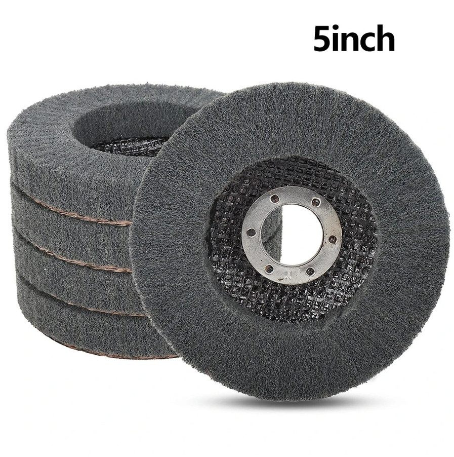 1pc Nylon Fiber Flap Polishing Wheel 4/4.5/5in 800 Grit Angle Grinder Disc – NEW