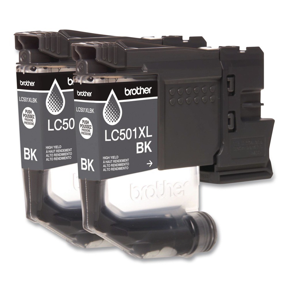 Brother LC501XL2PKS 500 Page-Yield High-Yield Ink – Black (2/PK) New