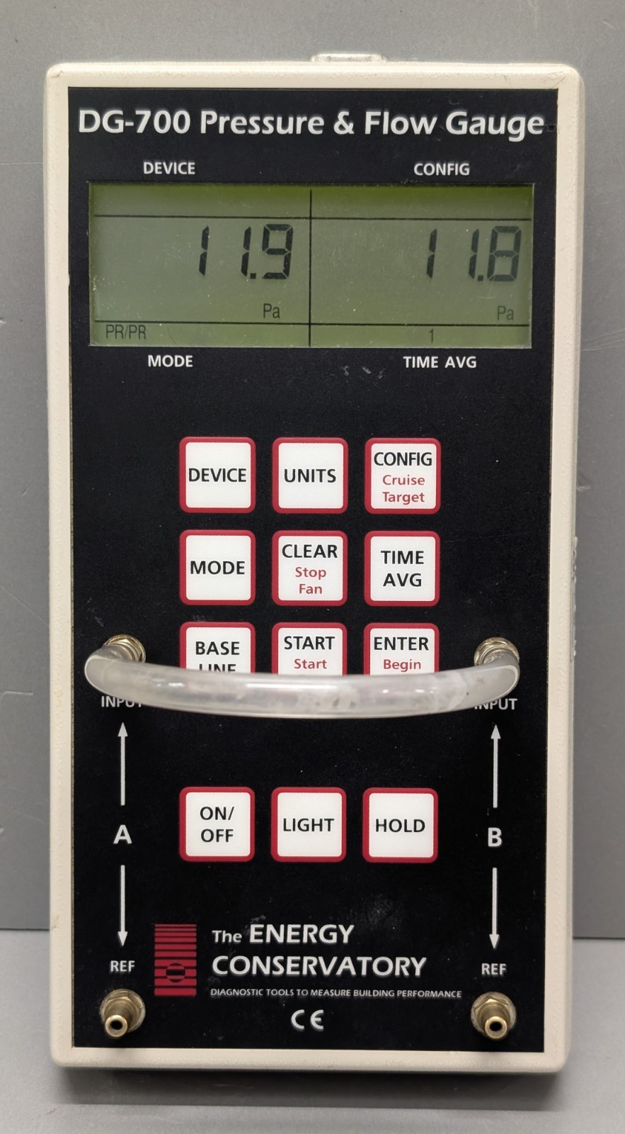 TEC DG-700 blower door manometer pressure flow gauge with USB TESTED warranty