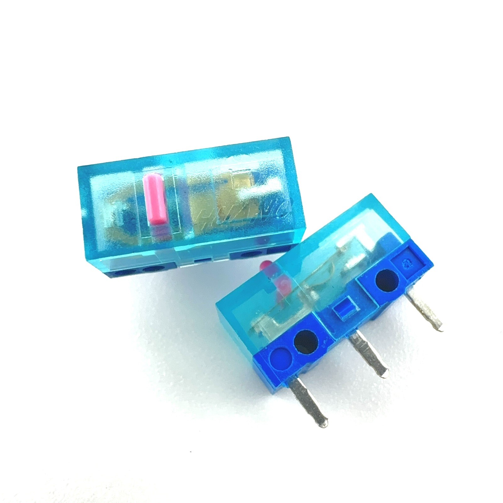 Huano Blue Transparent Pink Dot Mouse Micro Switch 80 Million Clicks (4 PCs)