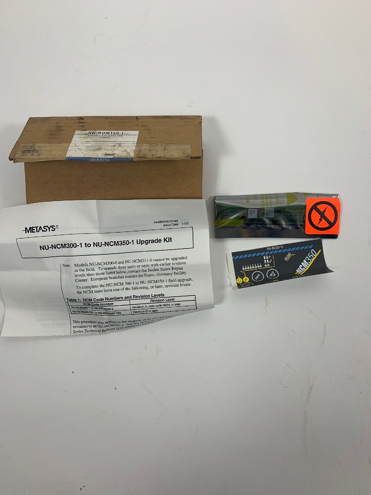 Johnson Controls NU-ROM150-1 512K Flash SIMM Upgrade Assembly