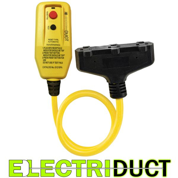 GFCI Inline with 2 FT Triple Tap Cord – Electriduct