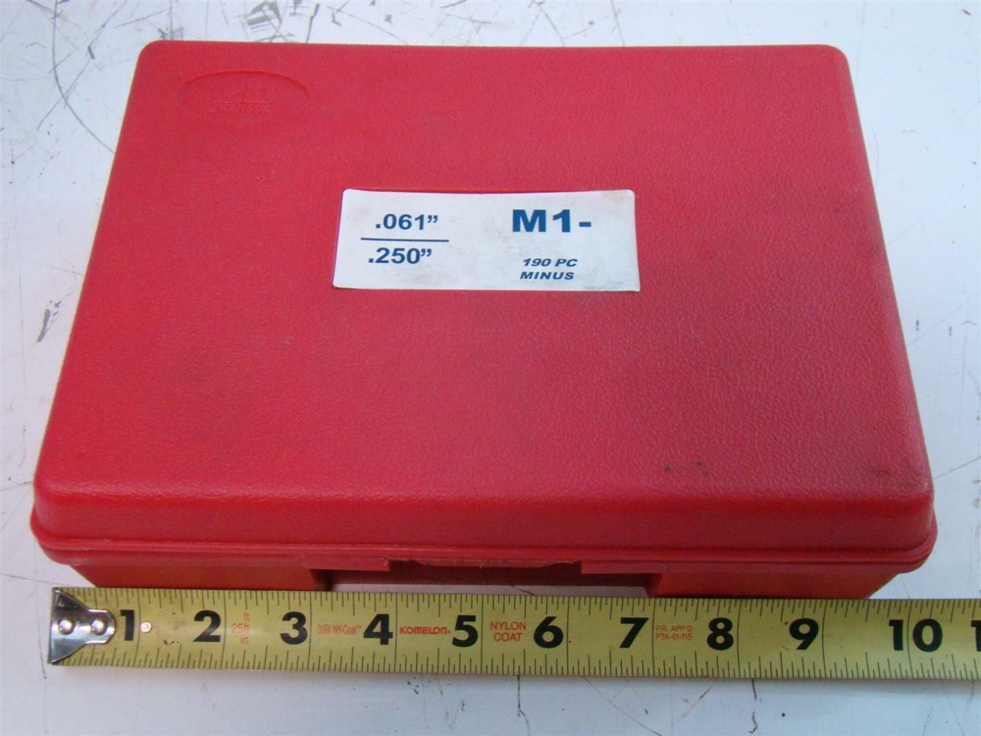 Zhangda PIN GAUGE SET .61″/.25″ 190 Minus M1