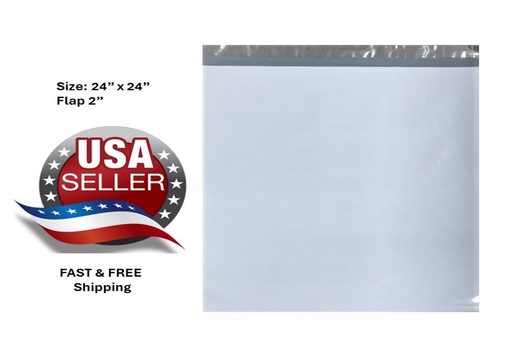 24″x24″ Poly mailers, shipping envelopes, mailing bags Extra strong 2.5Mil