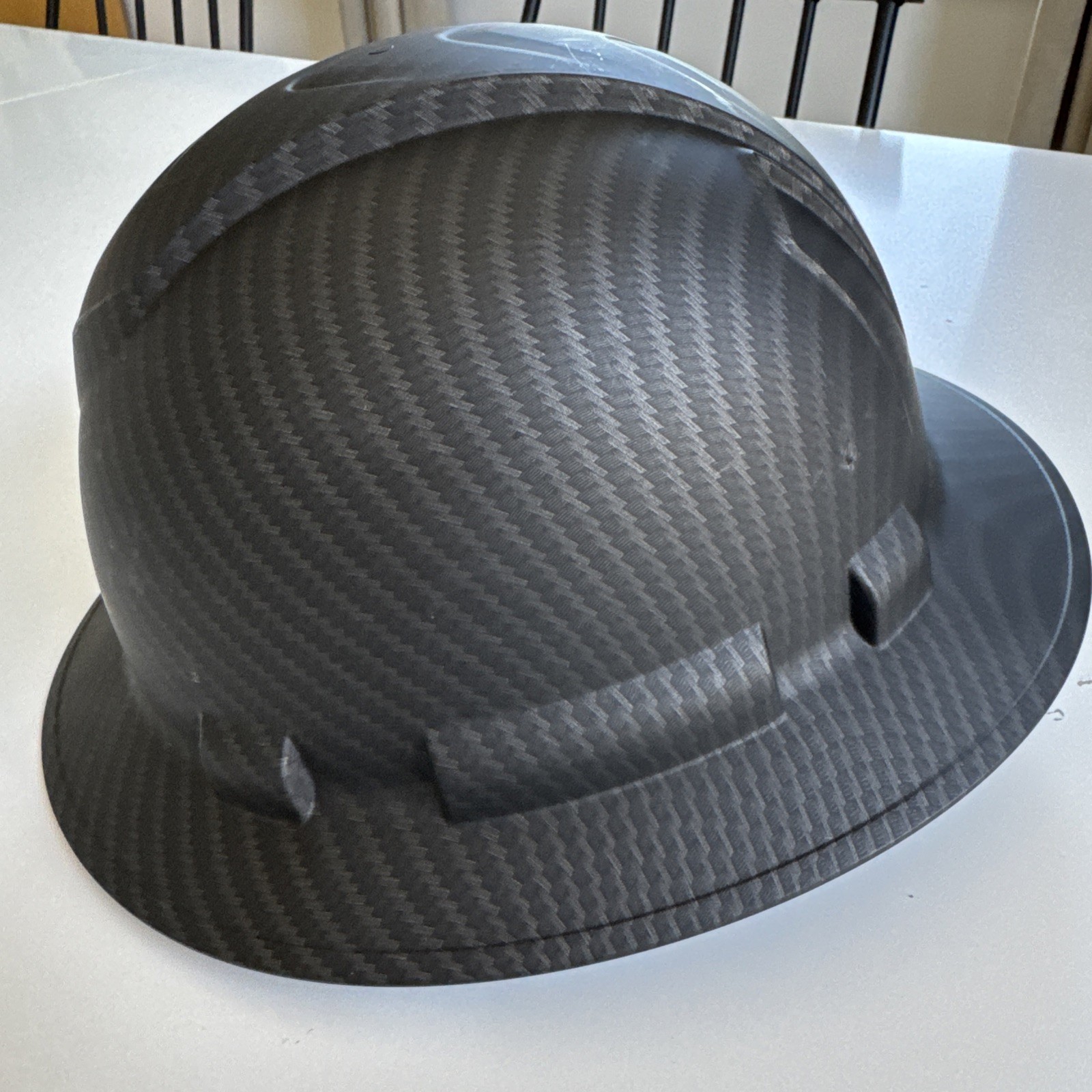 PYRAMEX Ridgeline Full Brim Hard Hat One Size Vented Black Graphite Pattern