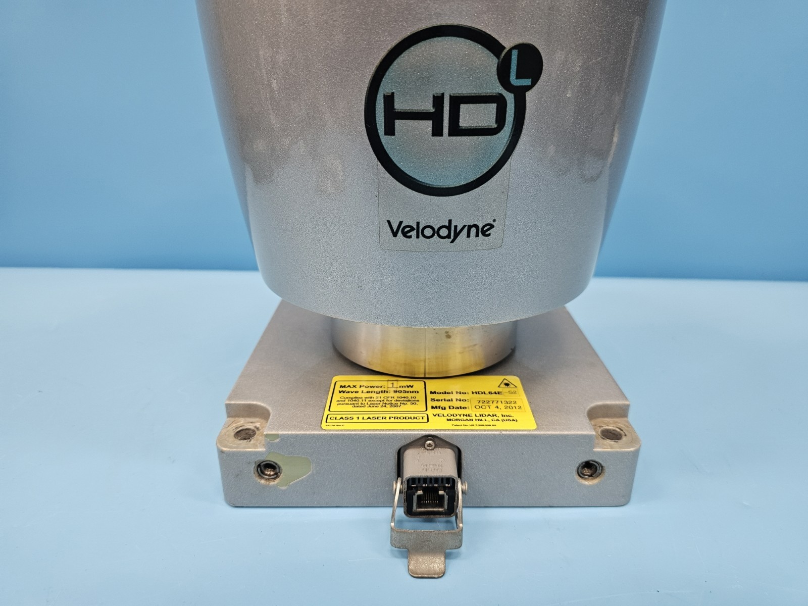VELODYNE HDL-64E-S2 LIDAR AUTONOMOUS ROBOTICS SCANNER /W CD