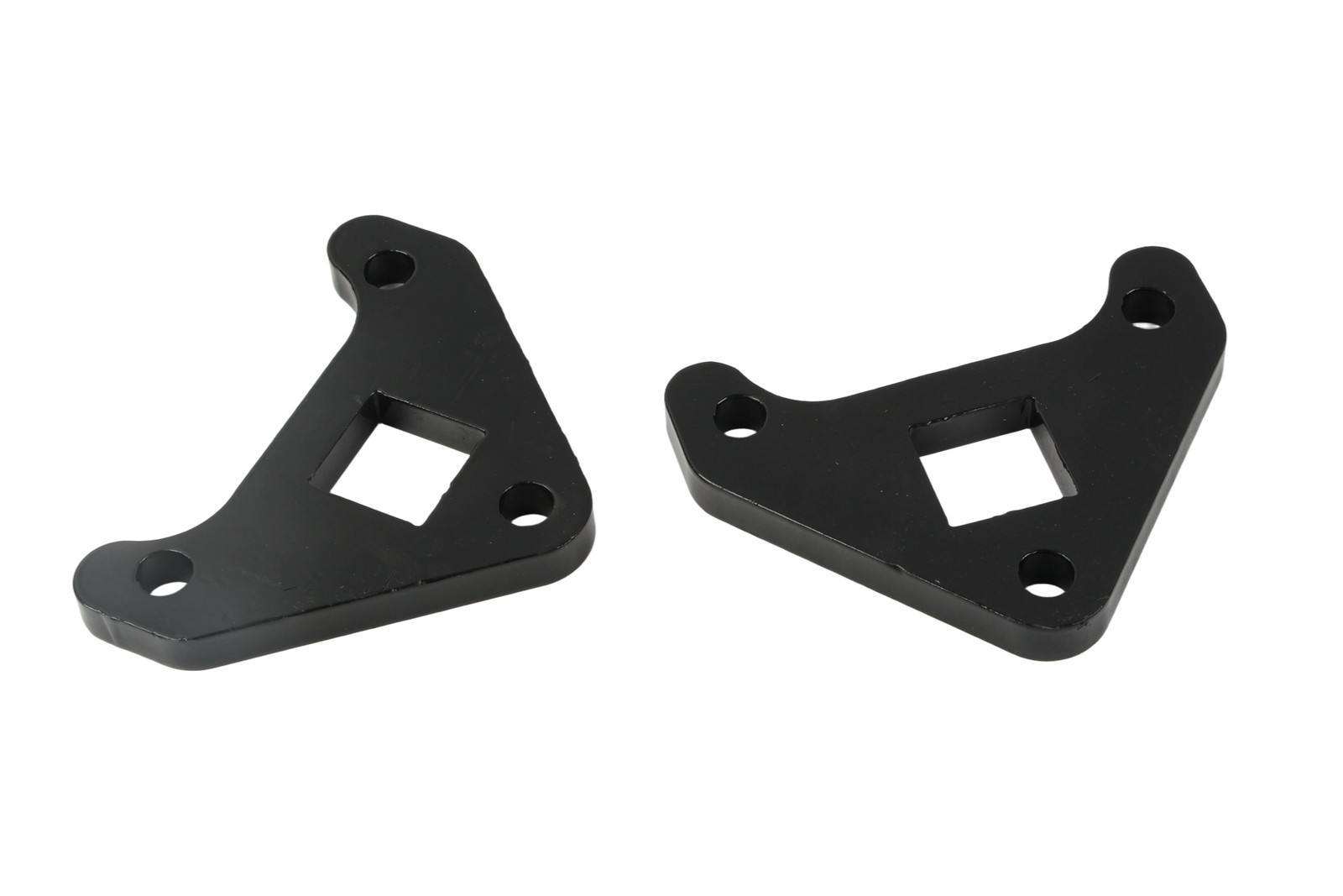 Fits For Chinese Mini Excavator Drive Motor Bracket BLACK 2Pcs Flange bracket