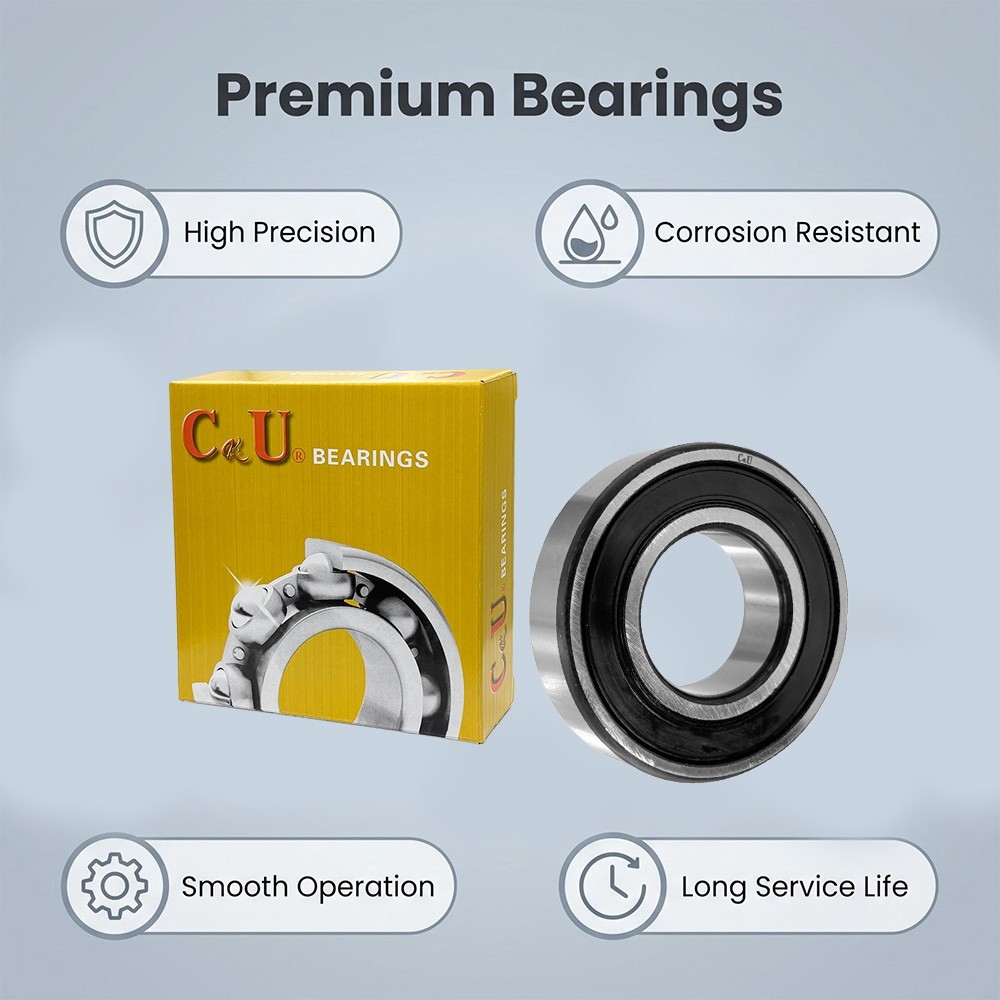 2PCS 6307-2RS Bearing 35×80×21mm Double Sealed