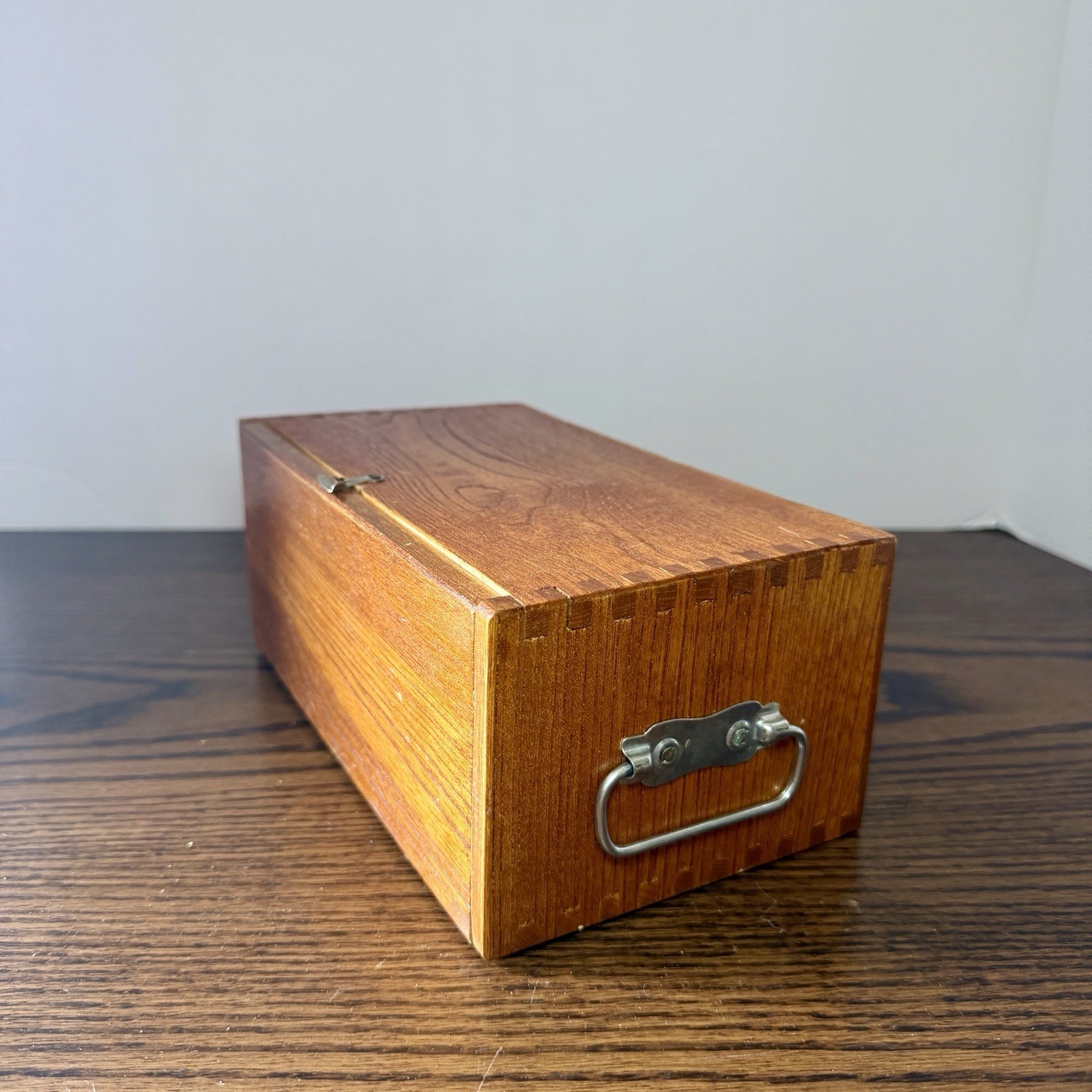 Vintage Research Mark XII No. 1930 Turret Microscope w/ Wood Case & Original Box