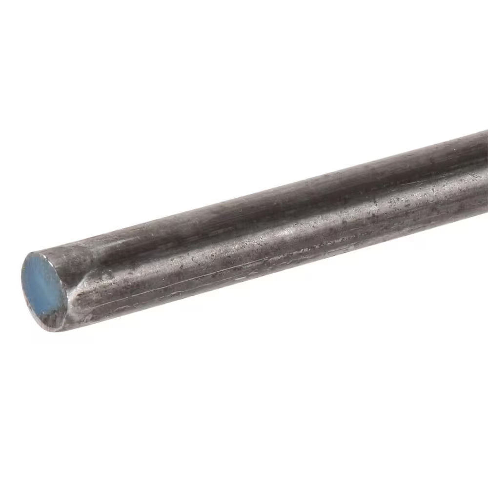 7/16 In. X 3 Ft. Plain Steel Solid round Rod